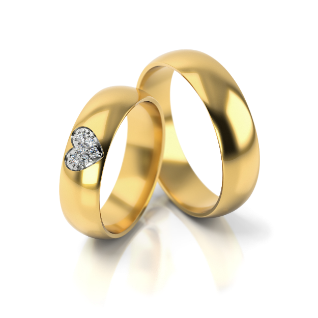 Bild von Trauringe "Romantisch"_310 Gelbgold