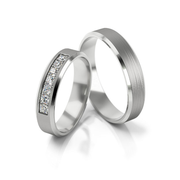 Bild von Trauringe "Pure Elegance" - 316 W