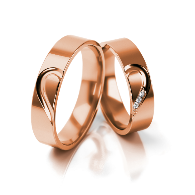 Bild von Trauringe "Romantisch"_309 Rotgold
