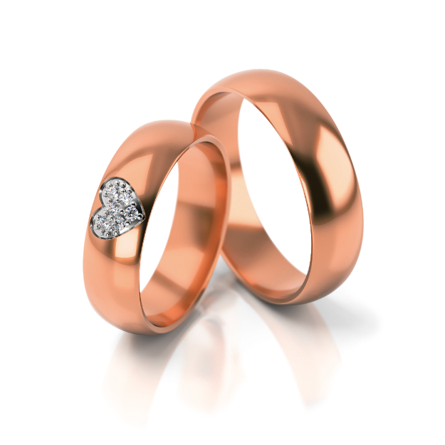 Bild von Trauringe "Romantisch"_310 Rotgold